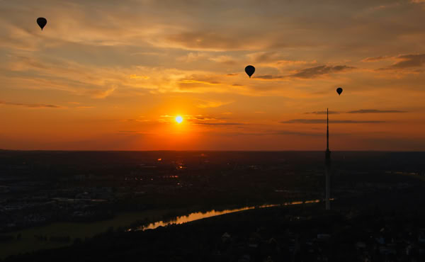 Dresden aus dem Heißluftballon bestaunen